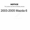 Positive Plus Front Semi-Metallic Disc Brake Pads For 2003-2005 Mazda 6 PPF-D957